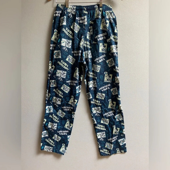Disney Parks Morning  Park Mickey Mouse pattern pajama cotton pants Sz S - Picture 2 of 8